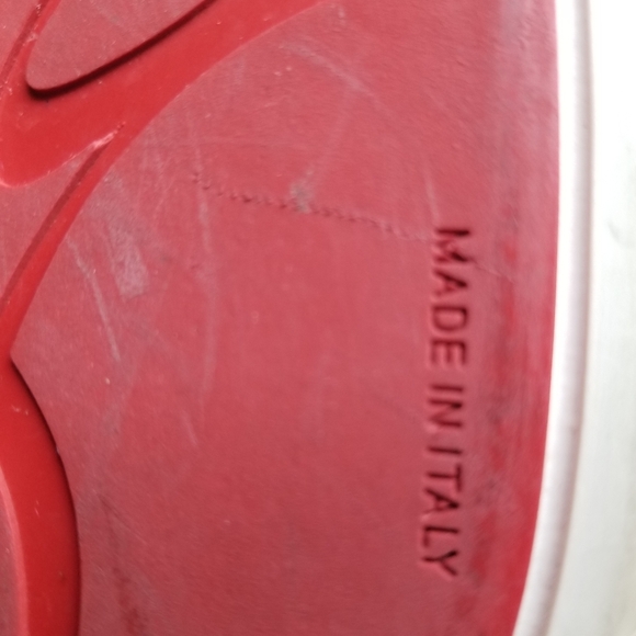 Christian Louboutin Beige Canvas Low Top Sneakers Auth Cert Sz 39.5 - Picture 11 of 12